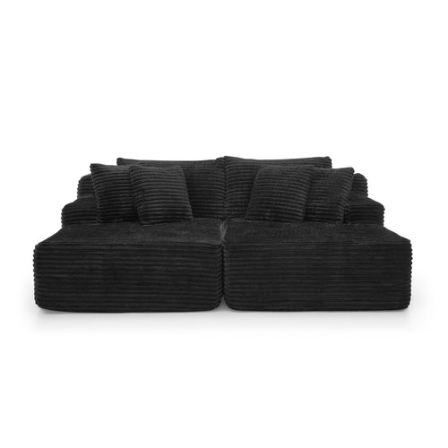 Two-seater lazy sofa lounge chair,Compressed sofa no assembly