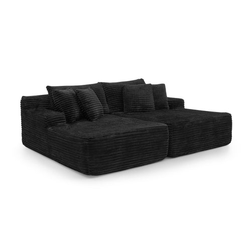 Two-seater lazy sofa lounge chair,Compressed sofa no assembly