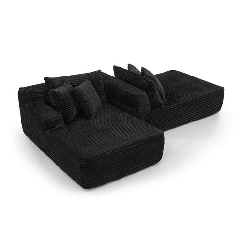 Two-seater lazy sofa lounge chair,Compressed sofa no assembly