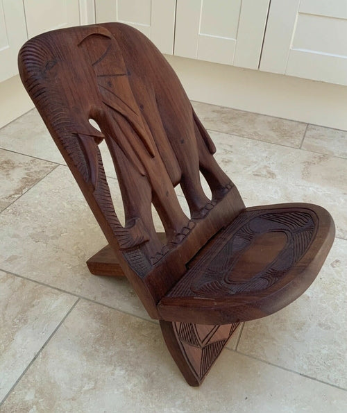 Mini African Wooden Birthing chair