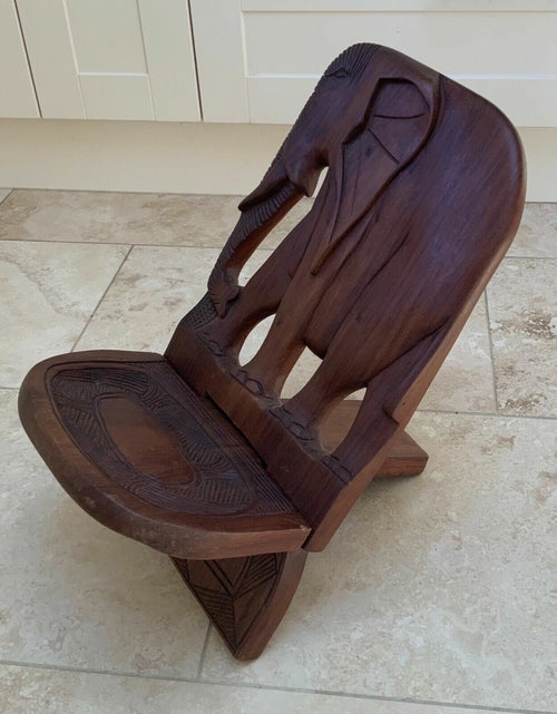 Mini African Wooden Birthing chair